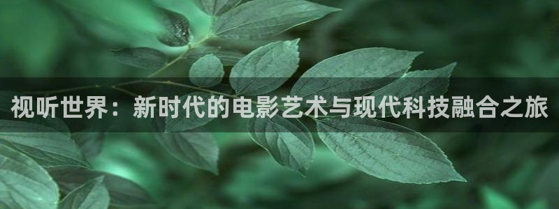 斑马街影院：视听世界：新时代的电影艺术与现代科技融合之旅